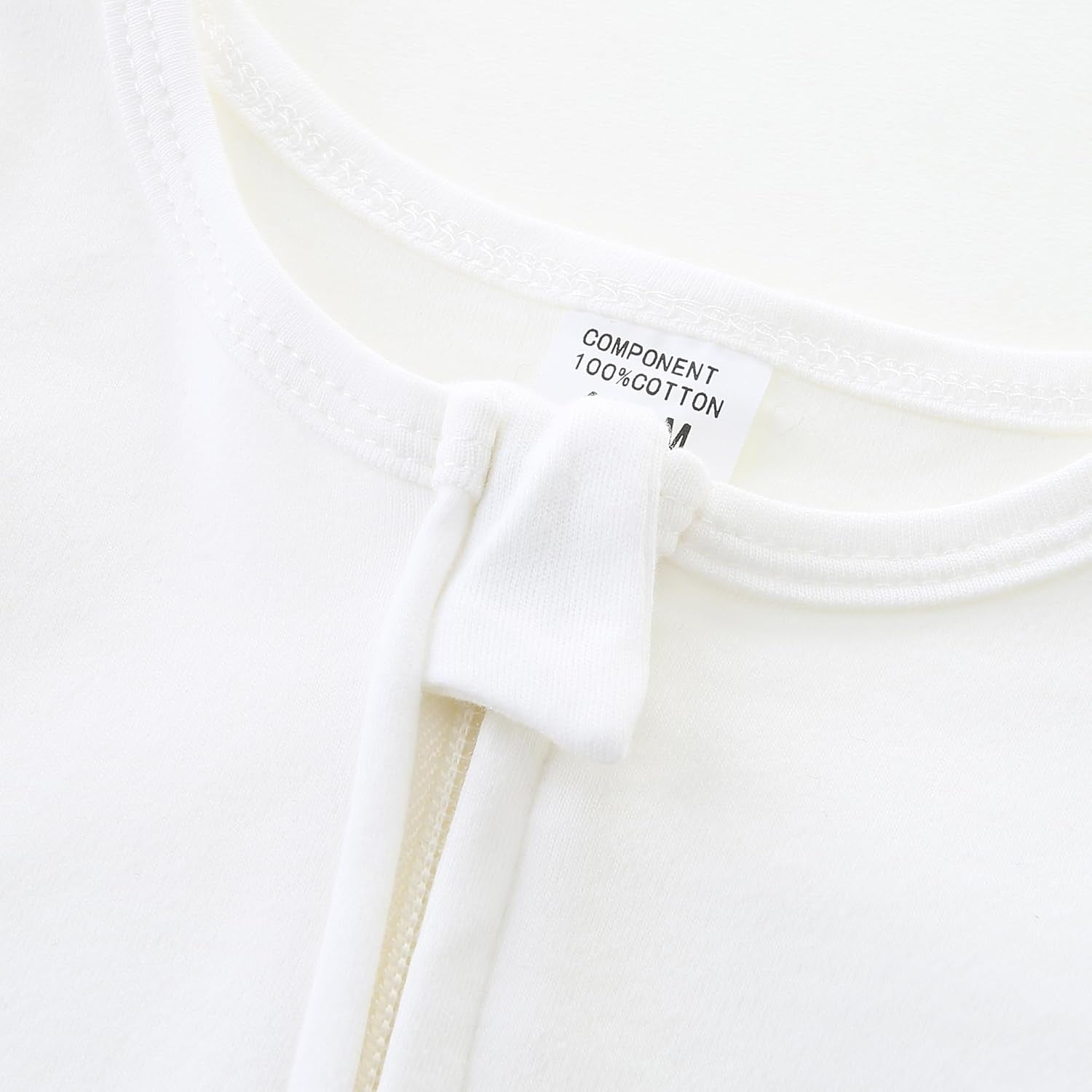 Baby Romper 100% Organic Cotton Pajamas One Piece Long Sleeve Zipper Footie Onesie for 0~12M Baby