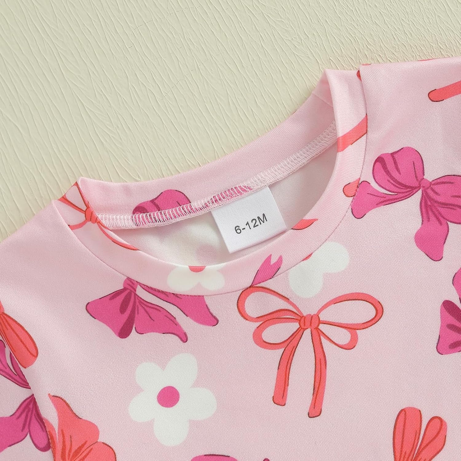 Toddler Baby Girls Summer Clothes Floral Crewneck Short Sleeve T-Shirts Tops Ruffle Shorts Cute Outfits Set 6M-4T