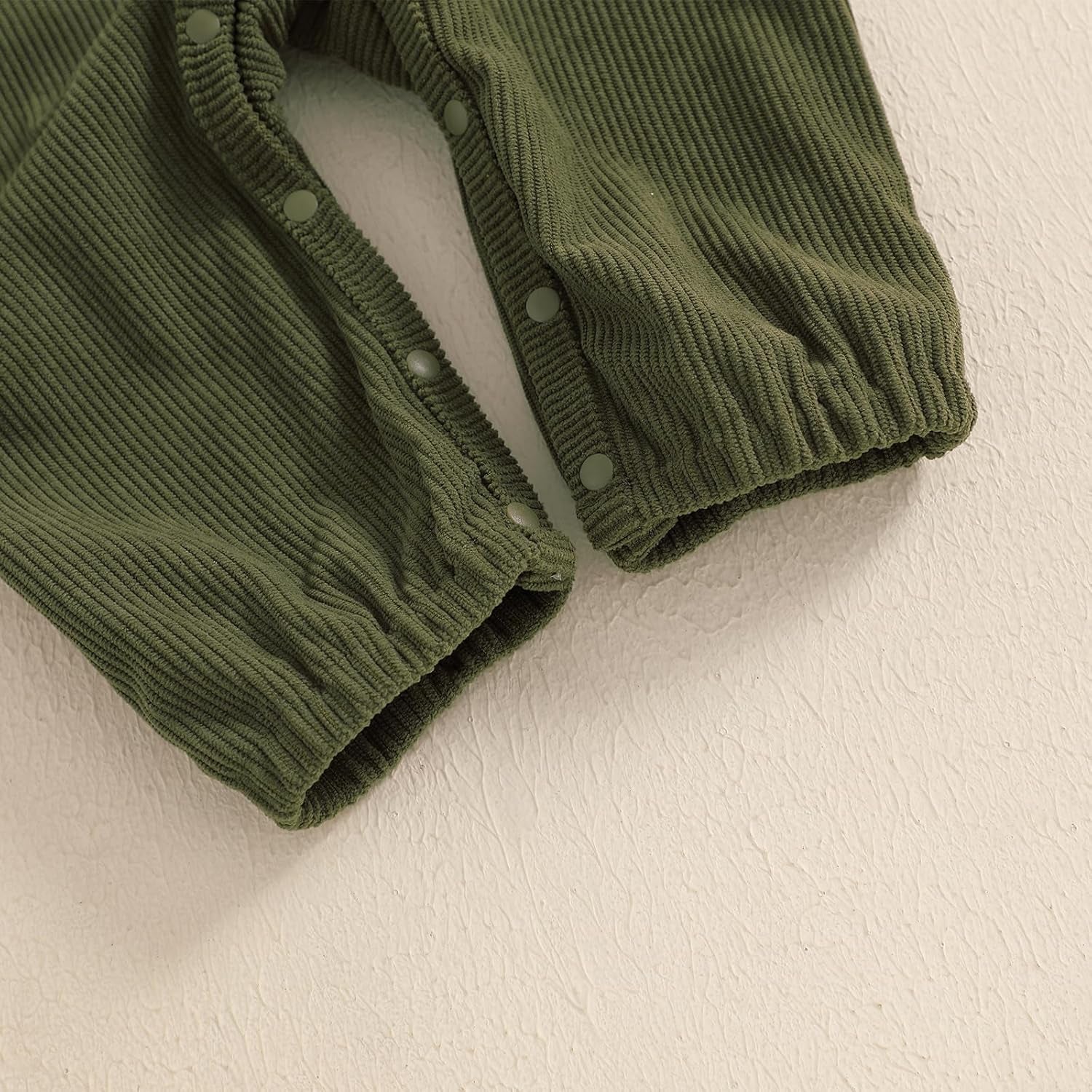 Newborn Baby Boy Girl Clothes Corduroy Long Sleeve Button up Romper Jumpsuit Collared Bodysuit Fall Winter Outfit