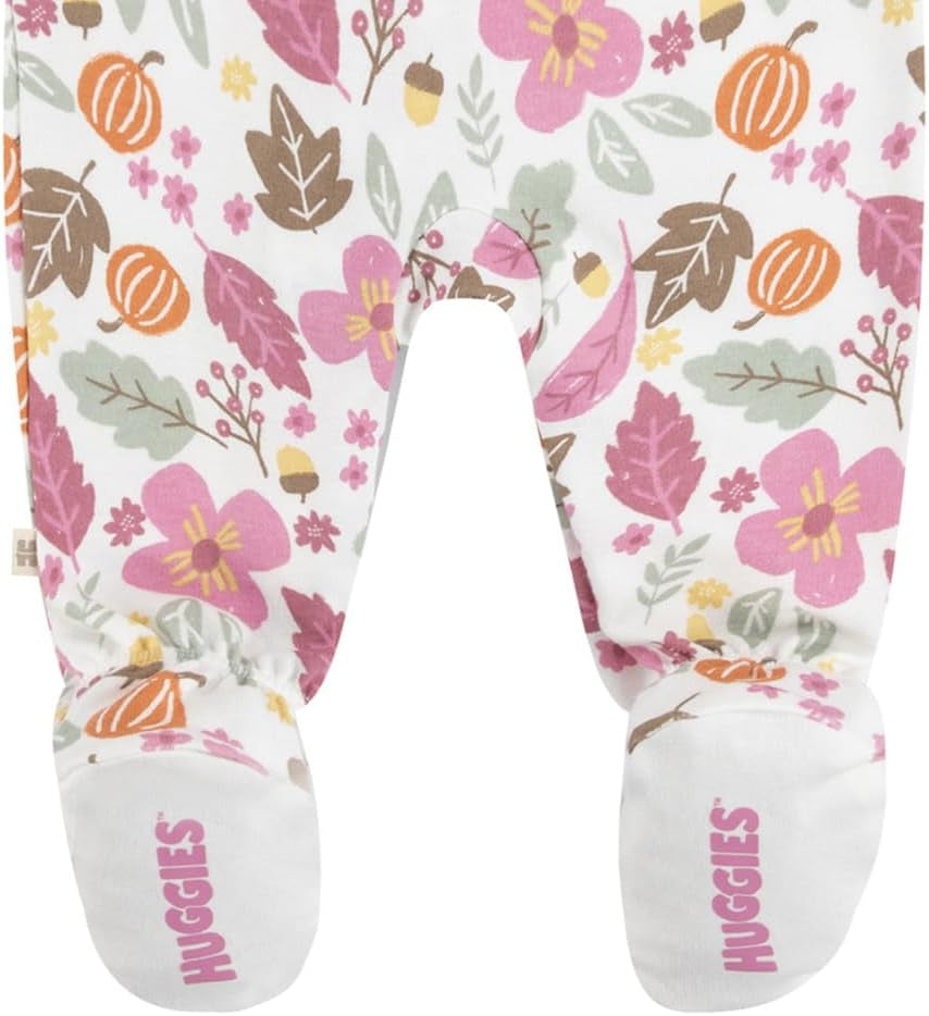 Baby-Girls Printed Footed Coverall