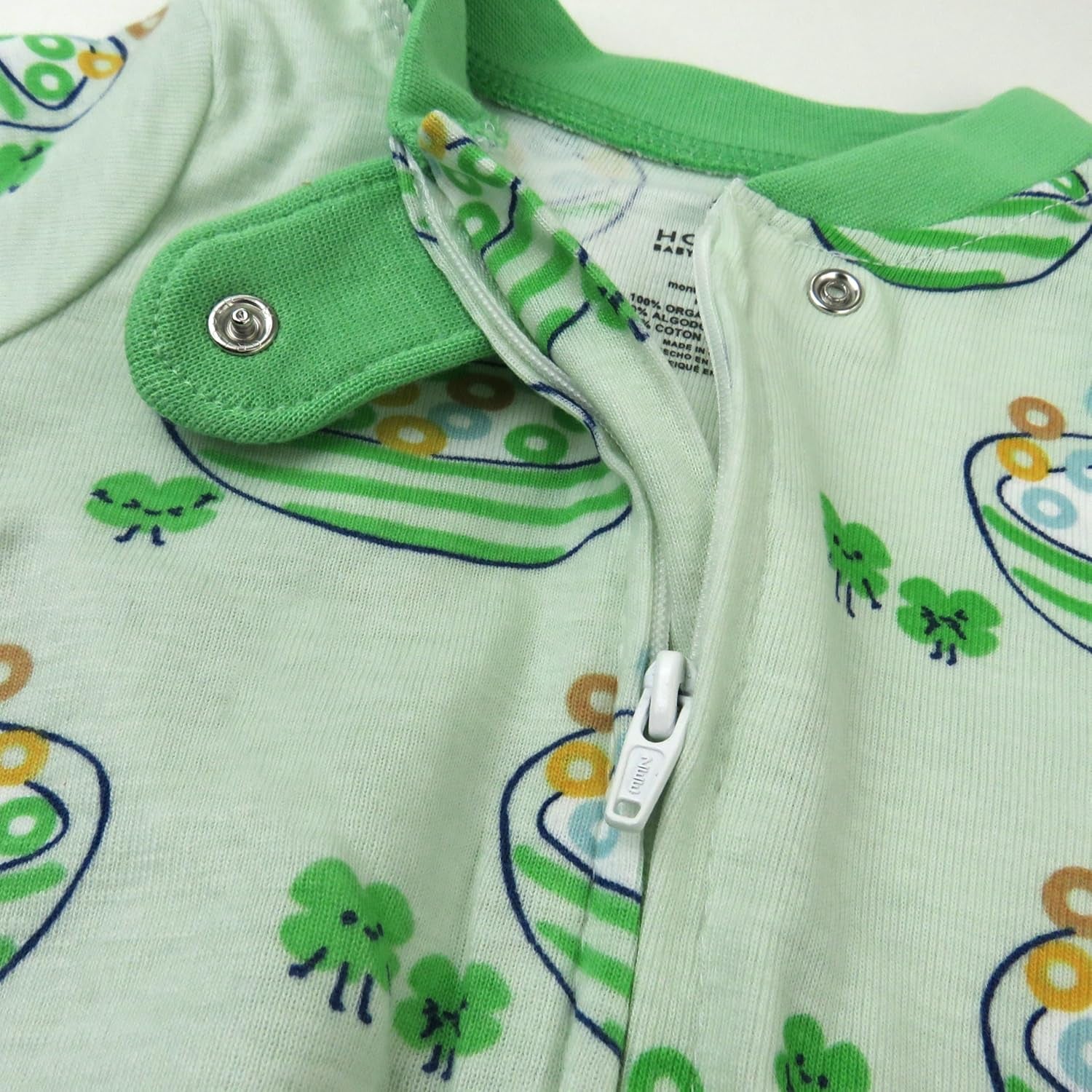 Baby Celebration Sleep & Play Footed One-Piece Pajama Sleeper 100% Organic Cotton