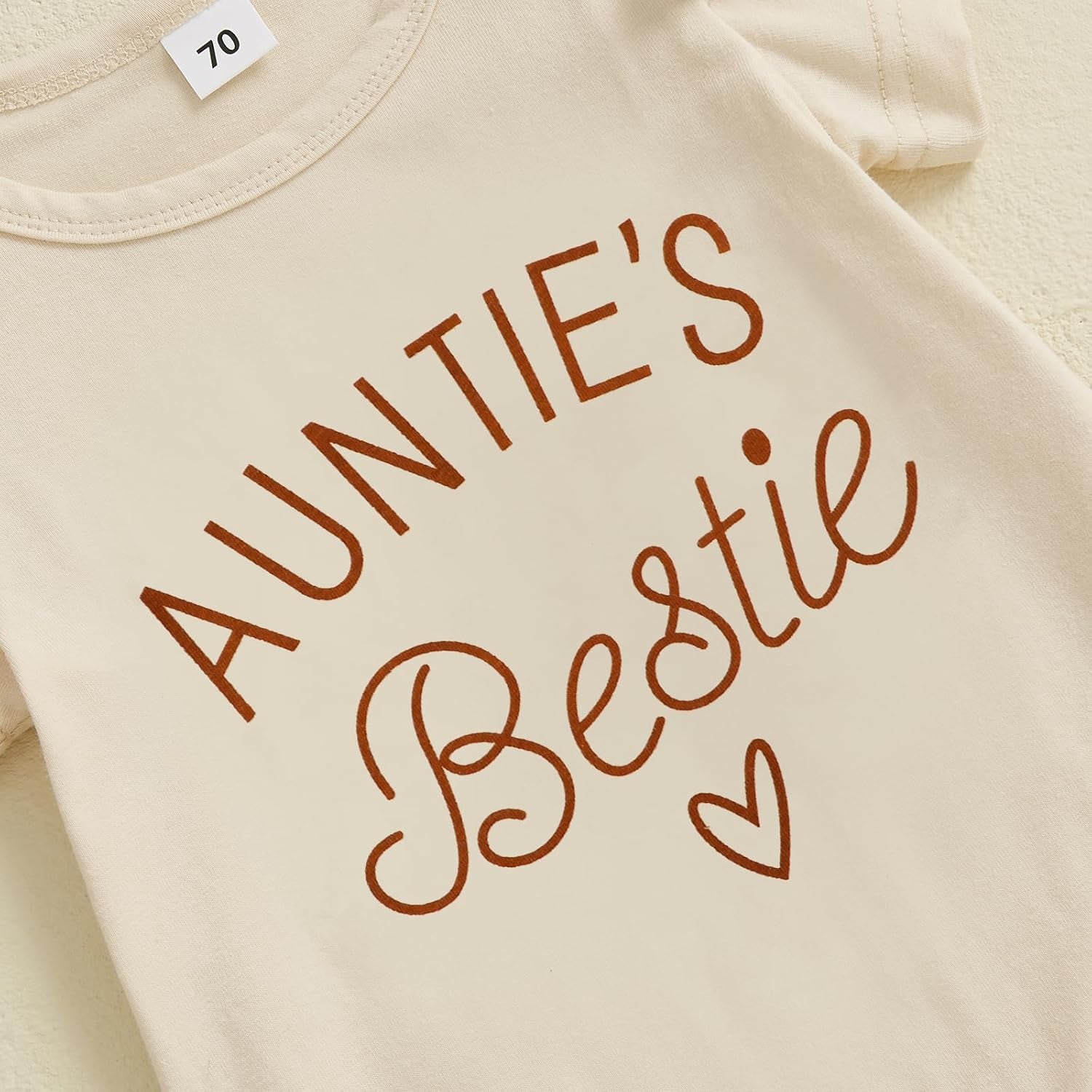 Aunties Bestie Baby Girl Clothes Aunt Saying Letter Embroidery Ruffle Romper Leopard Pant Headband 3Pcs Summer Outfit