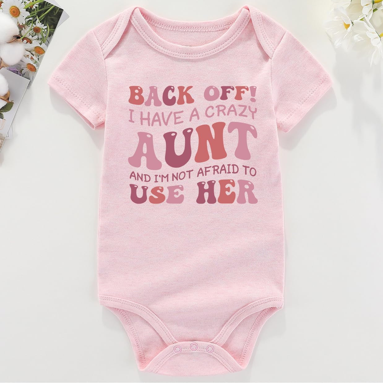 Have a Crazy Aunt Newborn Baby Clothes Girl Outfits Aunties Bestie Baby Girl Bodysuit