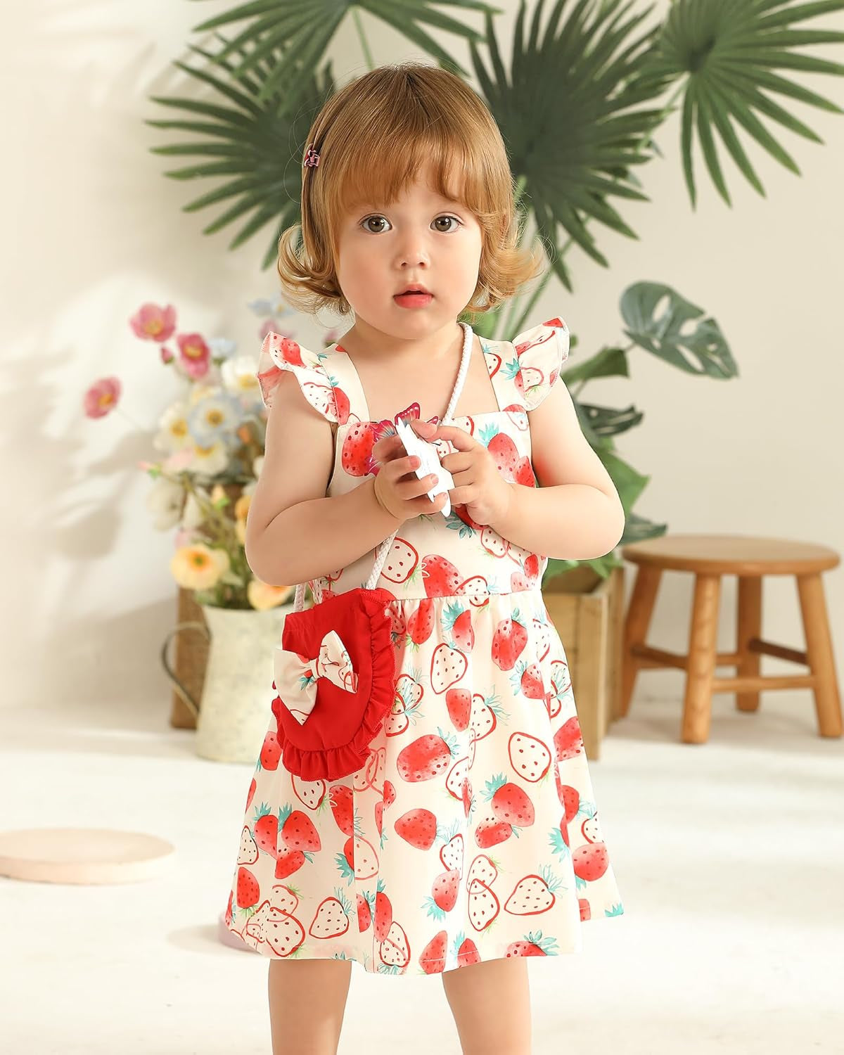 Baby Girl Clothes Newborn Dress Summer Toddler Girls' Clothing Casual Sundress with Cute Bag Infant Outfits
