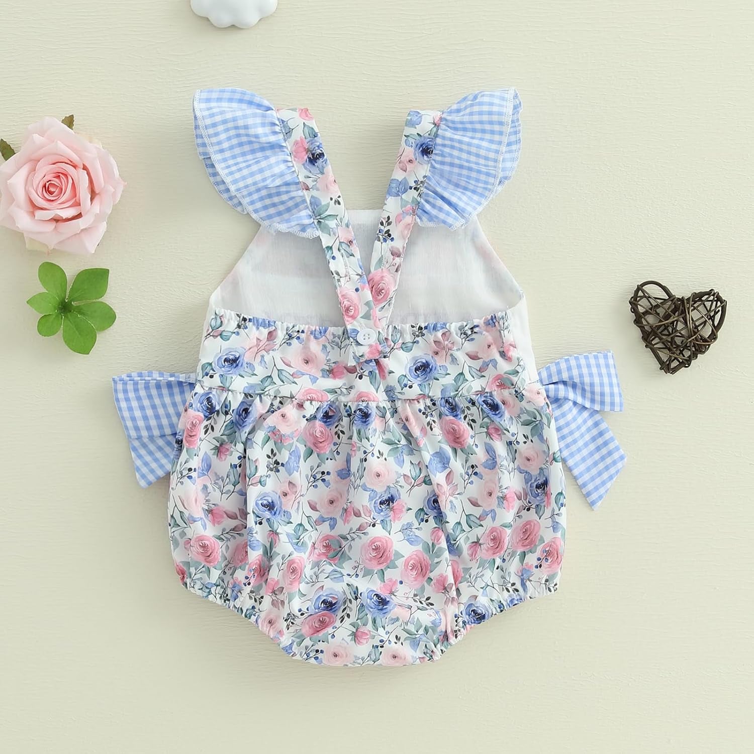 Newborn Baby Girl Clothes Letter Print Flying Sleeve Romper Bodysuit Cute Summer Jumpsuit Daddys Girl Baby Clothes