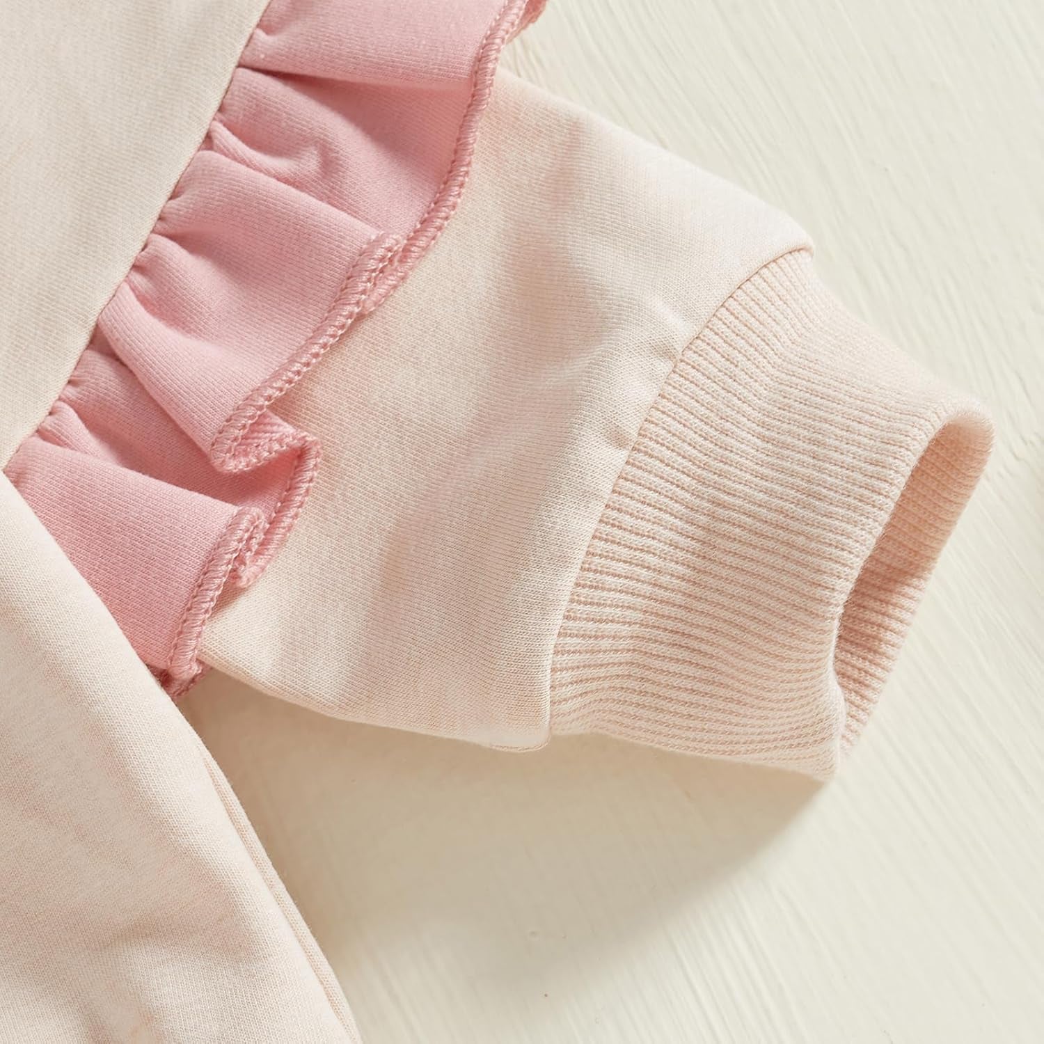 Baby Girl Clothes Toddler Fall Winter Outfit Ruffles Crewneck Bow Pullover Sweatshirt + Joggers Pants Set