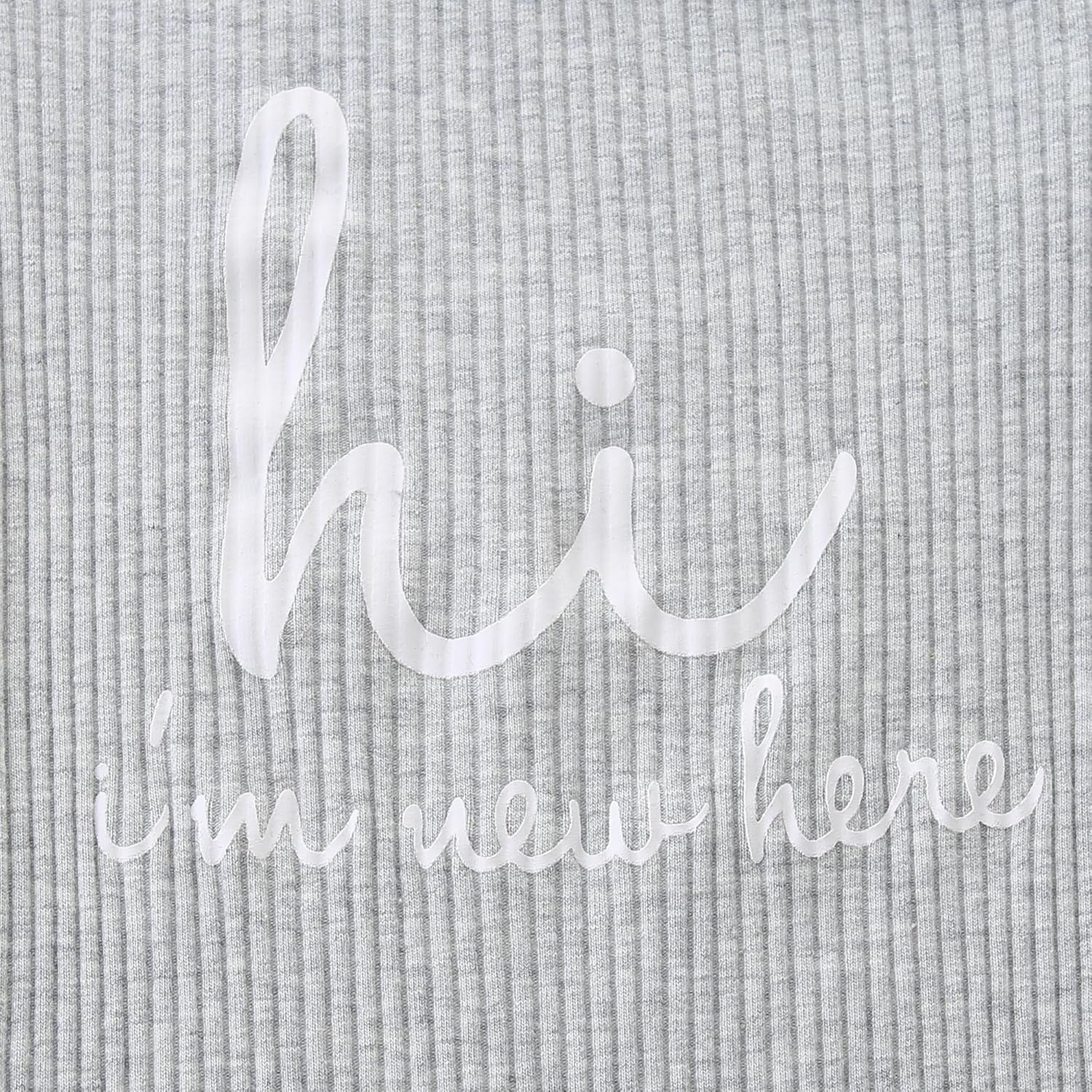 Unisex Newborn Baby Onesie Ribbed Romper Infant Long Sleeve Jumpsuit Hat and Gloves
