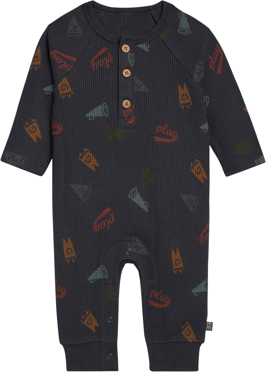Baby Henley Waffle-Knit Romper
