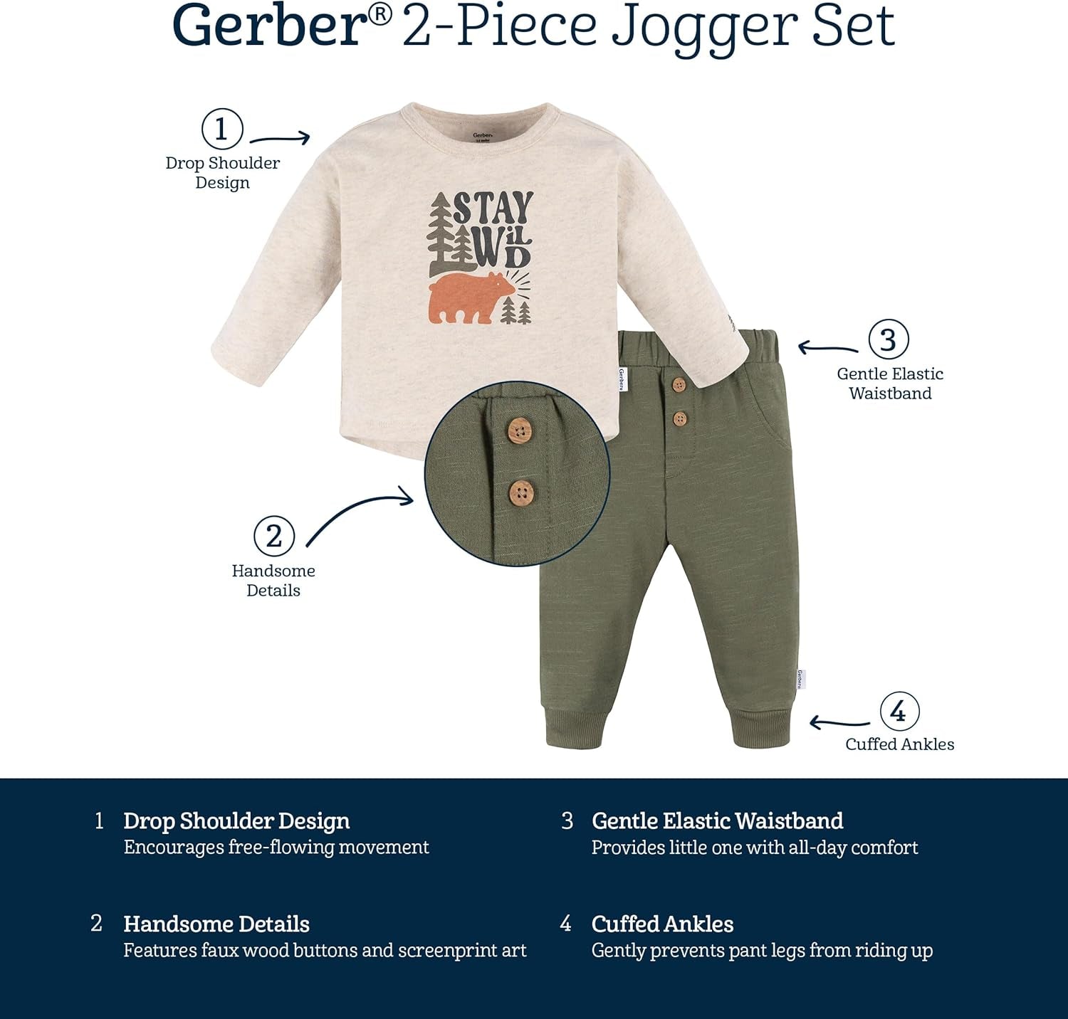 Baby-Boys Baby Boys' Jogger Set