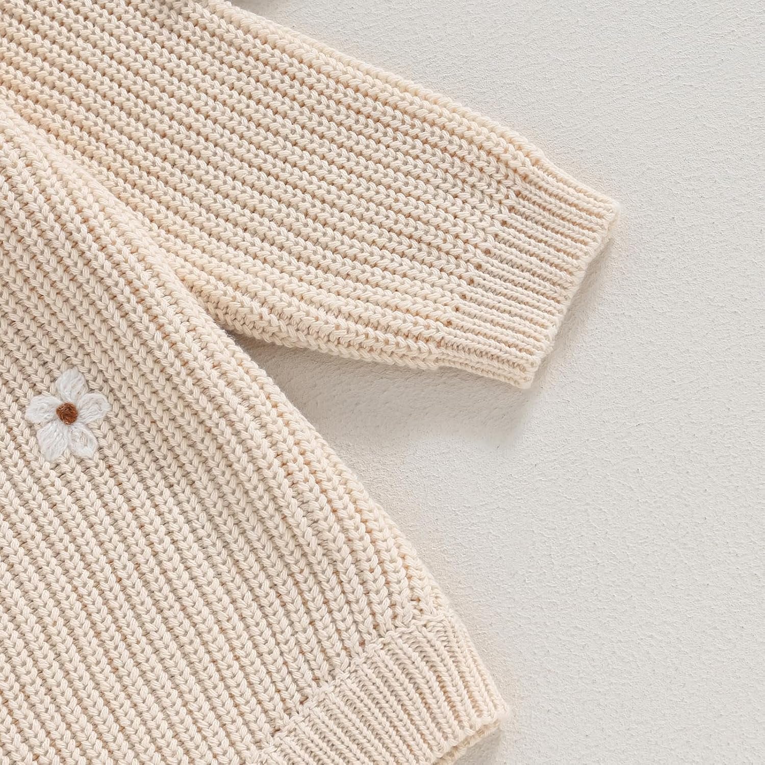 Baby Girl Boy Sweater Knit Oversized Pullover Sweatshirt Romper Onesie Warm Fall Winter Clothes Outfit Newborn