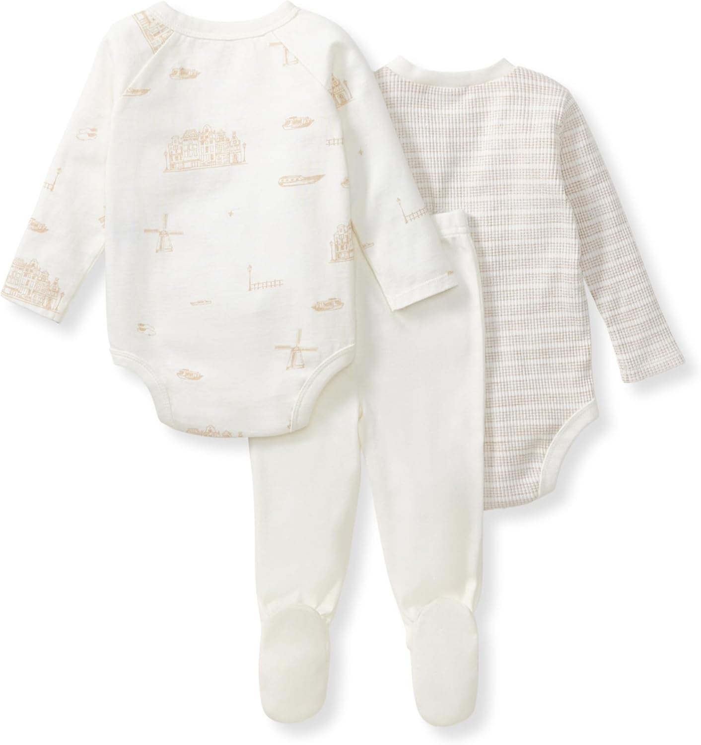 Unisex Baby Bodysuit and Pant Set, 100% Organic Cotton Infant Outfit