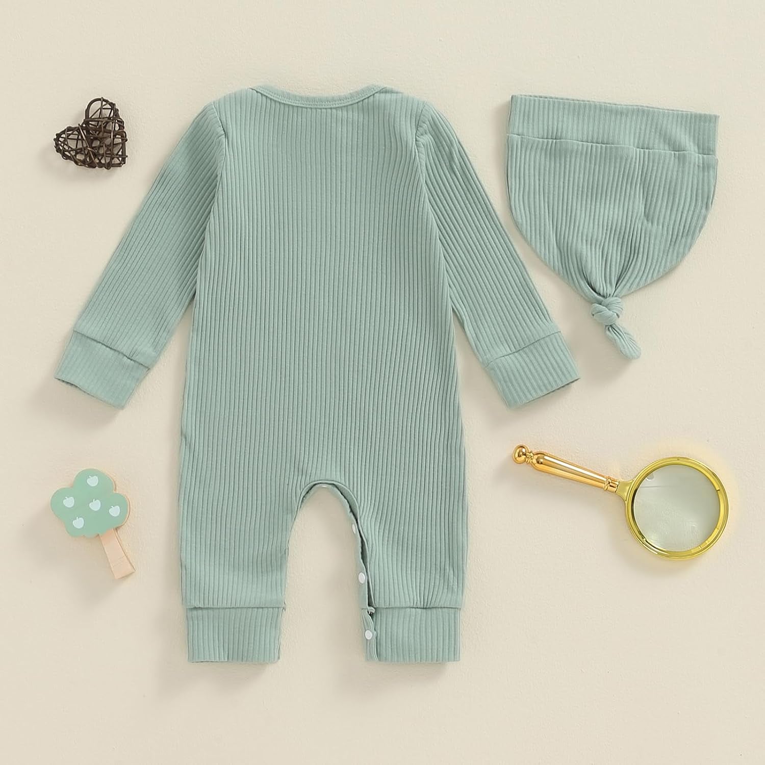 Newborn Baby Boy Girl Clothes Hi I'M New Here Coming Home from Hospital Outfits Gender Neutral One Piece Romper