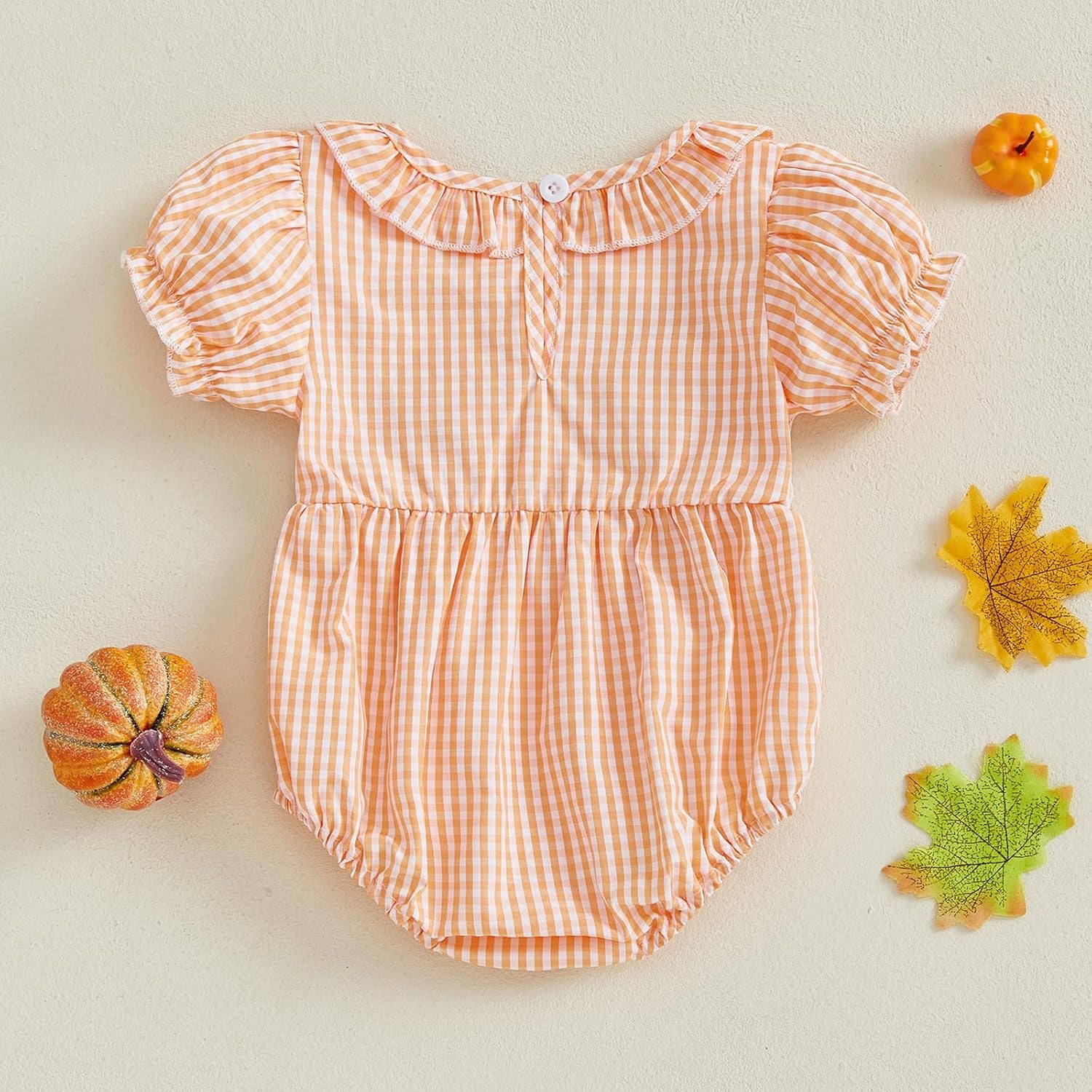 Halloween Baby Clothes Newborn Spider Cat Striped Smocked Romper Infant Bubble Onesie Bodysuit Shirt Fall Outfit