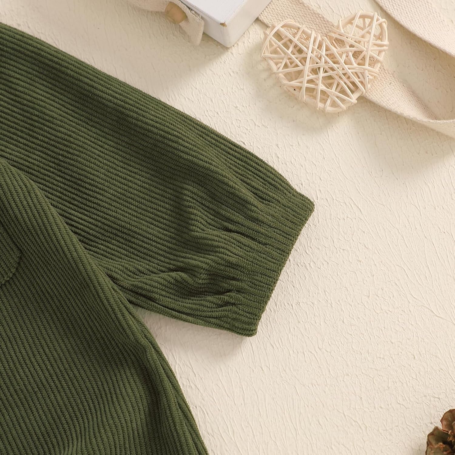Newborn Baby Boy Girl Clothes Corduroy Long Sleeve Button up Romper Jumpsuit Collared Bodysuit Fall Winter Outfit
