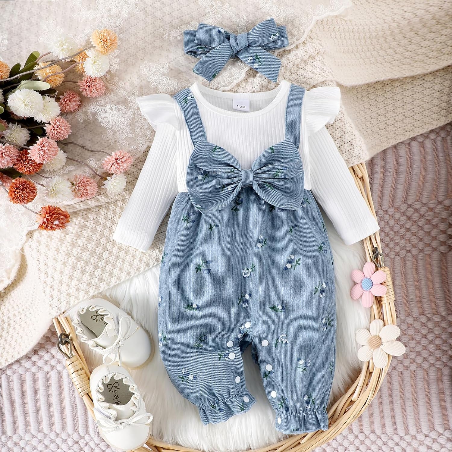 Newborn Baby Girl Clothes Fall Winter Pumpkin Onesie Long Sleeve Romper Infant Jumpsuit Cute Halloween Outfits