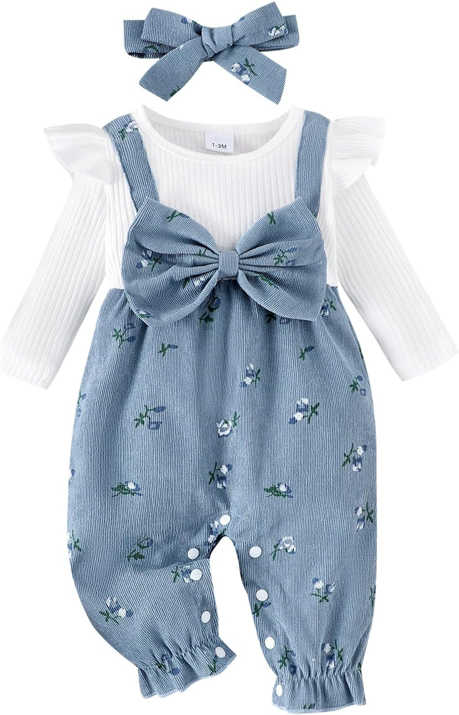 Newborn Baby Girl Clothes Fall Winter Pumpkin Onesie Long Sleeve Romper Infant Jumpsuit Cute Halloween Outfits