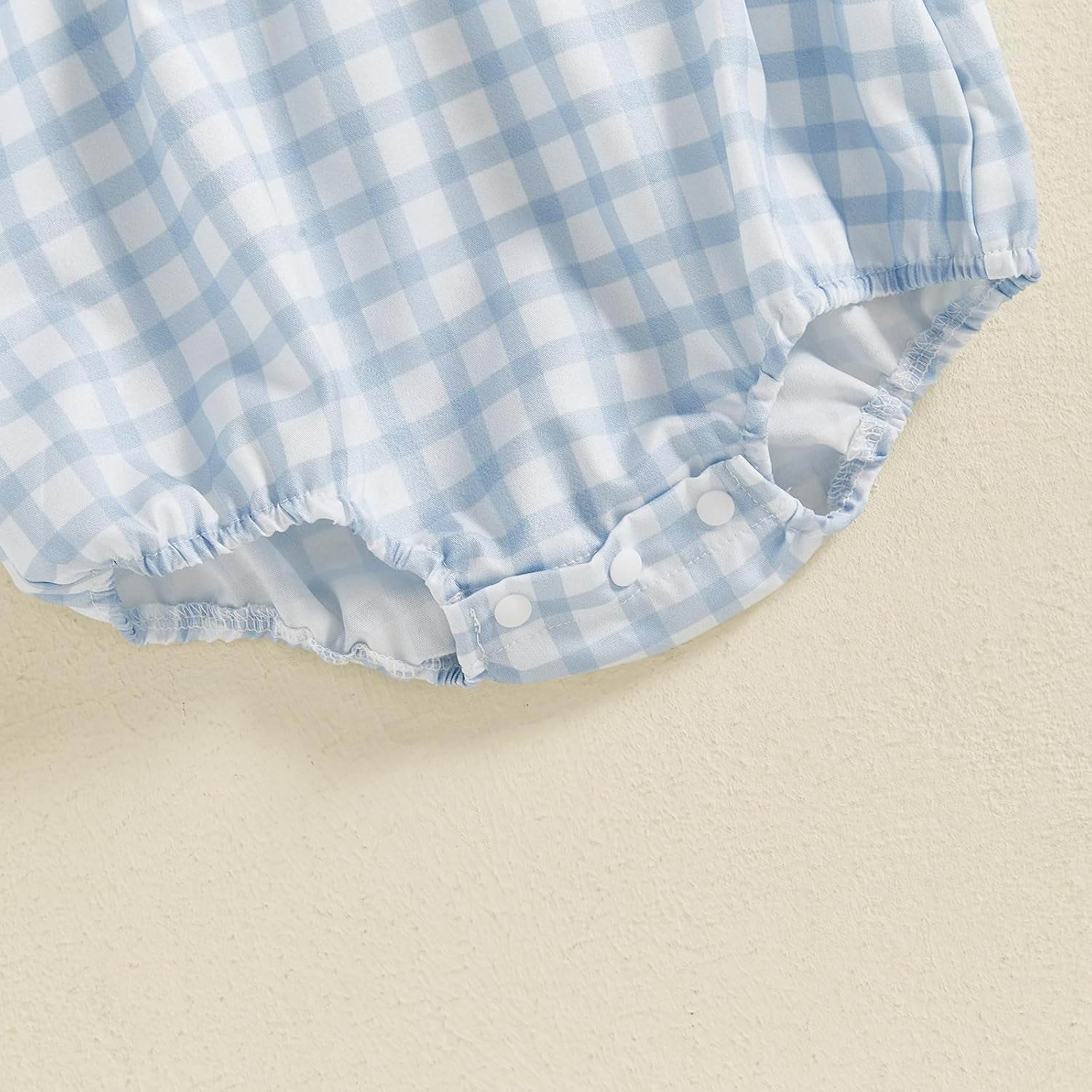 Baby Girl Romper Stripes Smocked Bodysuit Newborn Bubble Romper Infant Summer Festival Clothes