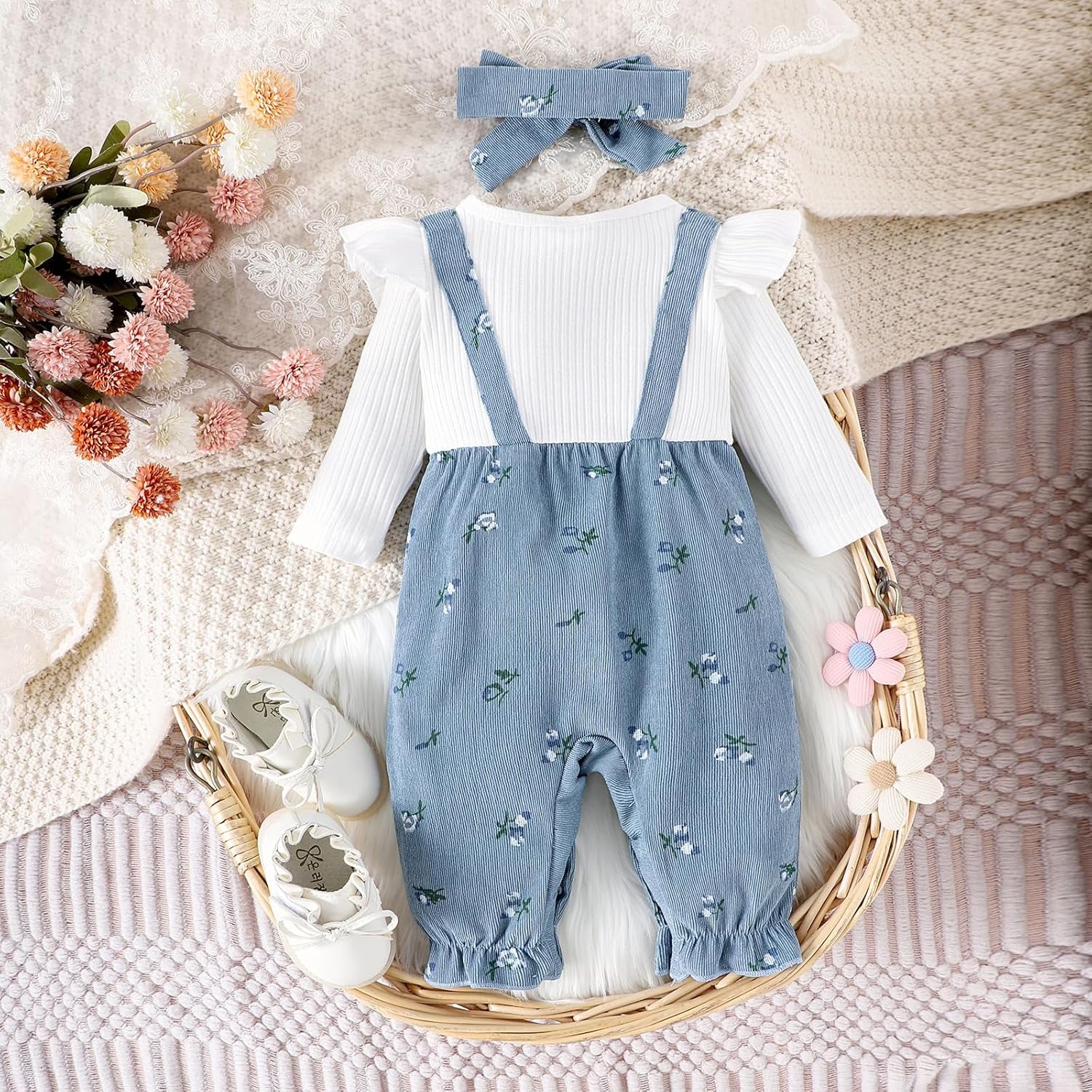Newborn Baby Girl Clothes Fall Winter Pumpkin Onesie Long Sleeve Romper Infant Jumpsuit Cute Halloween Outfits