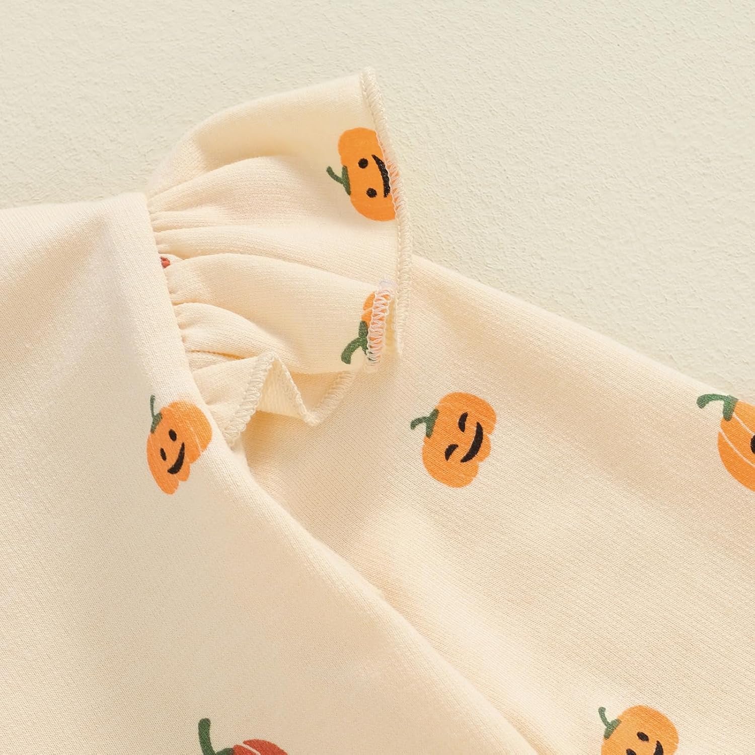 Baby Girl Halloween Outfits Toddler Pumpkin Outfit Ruffle Long Sleeve Sweatshirt Top Pant Sets Fall Clothes
