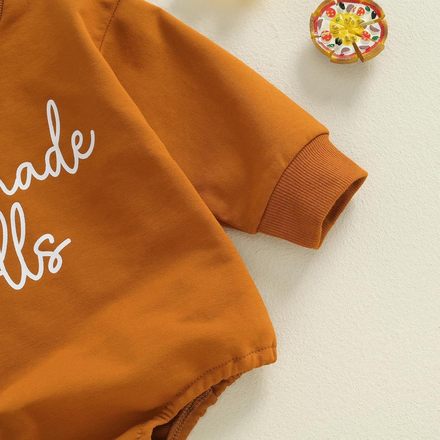 Infant Toddler Baby Boys Girls Thanksgiving Outfit Homemade Rolls Bubble Sweatshirt Romper Bodysuit Fall Clothes