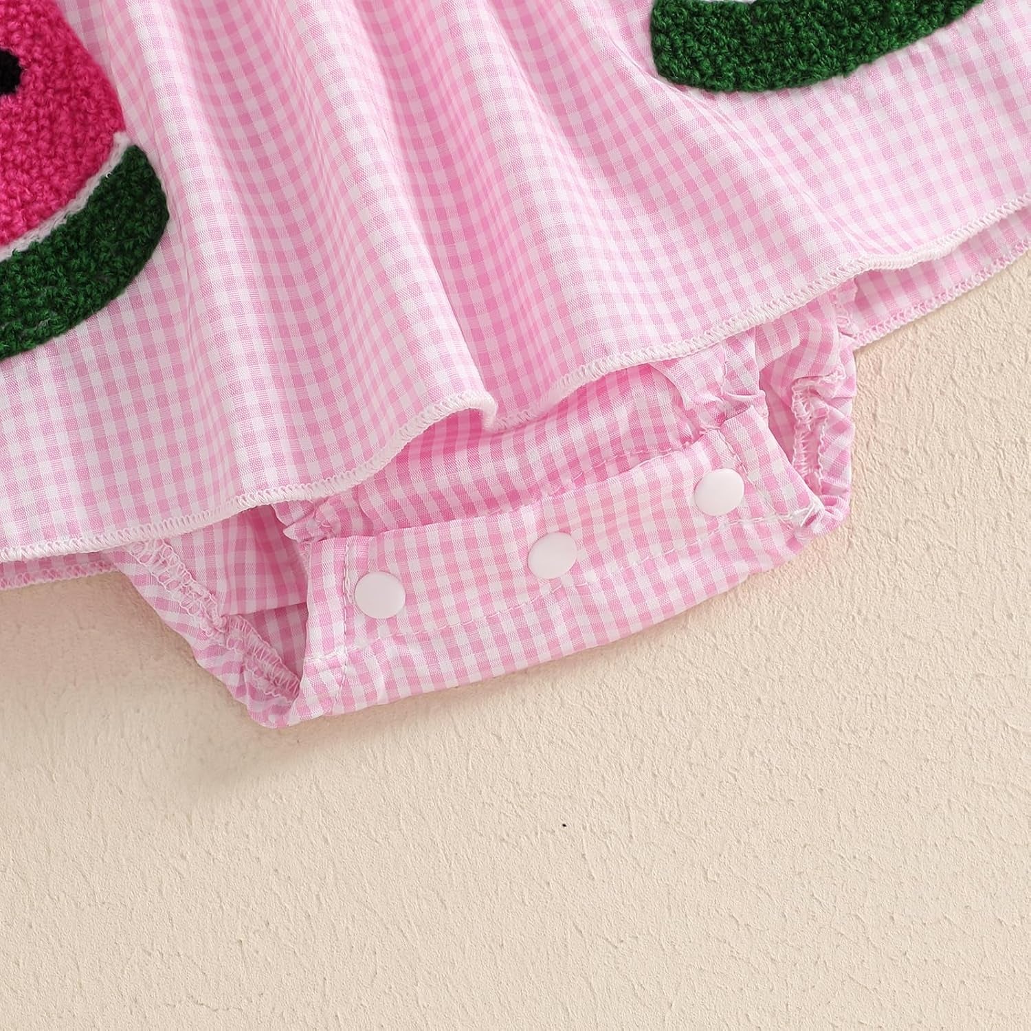 Baby Girl Summer Dress Ruffle Fruit Clothes Flutter Sleeveless Smocked Infant Rompers Plaid Boho Dress Outfits
