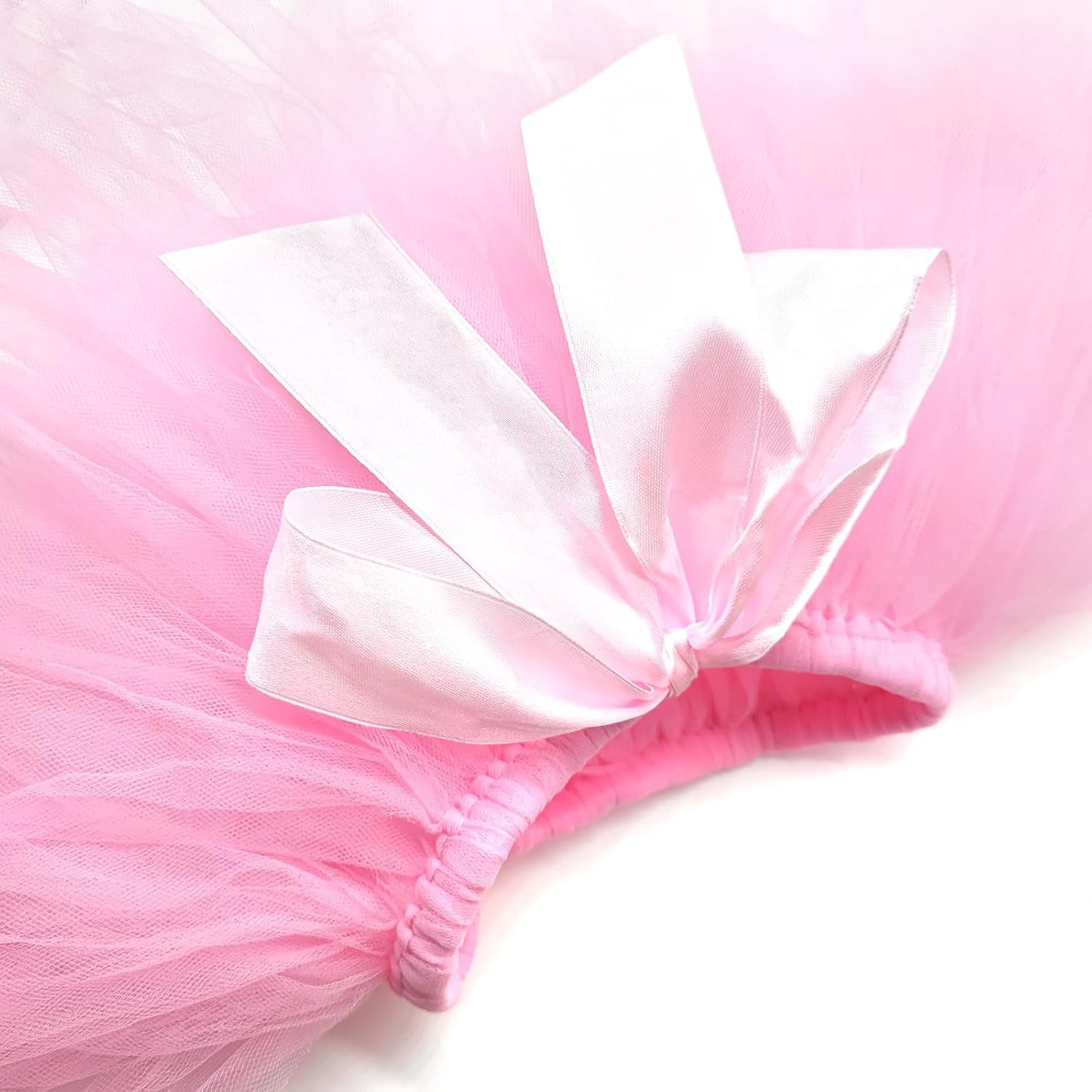 Newborn Baby Tutu Skirt and Flower Headband for Photography Prop Outfits 0-4 Month (Pink)