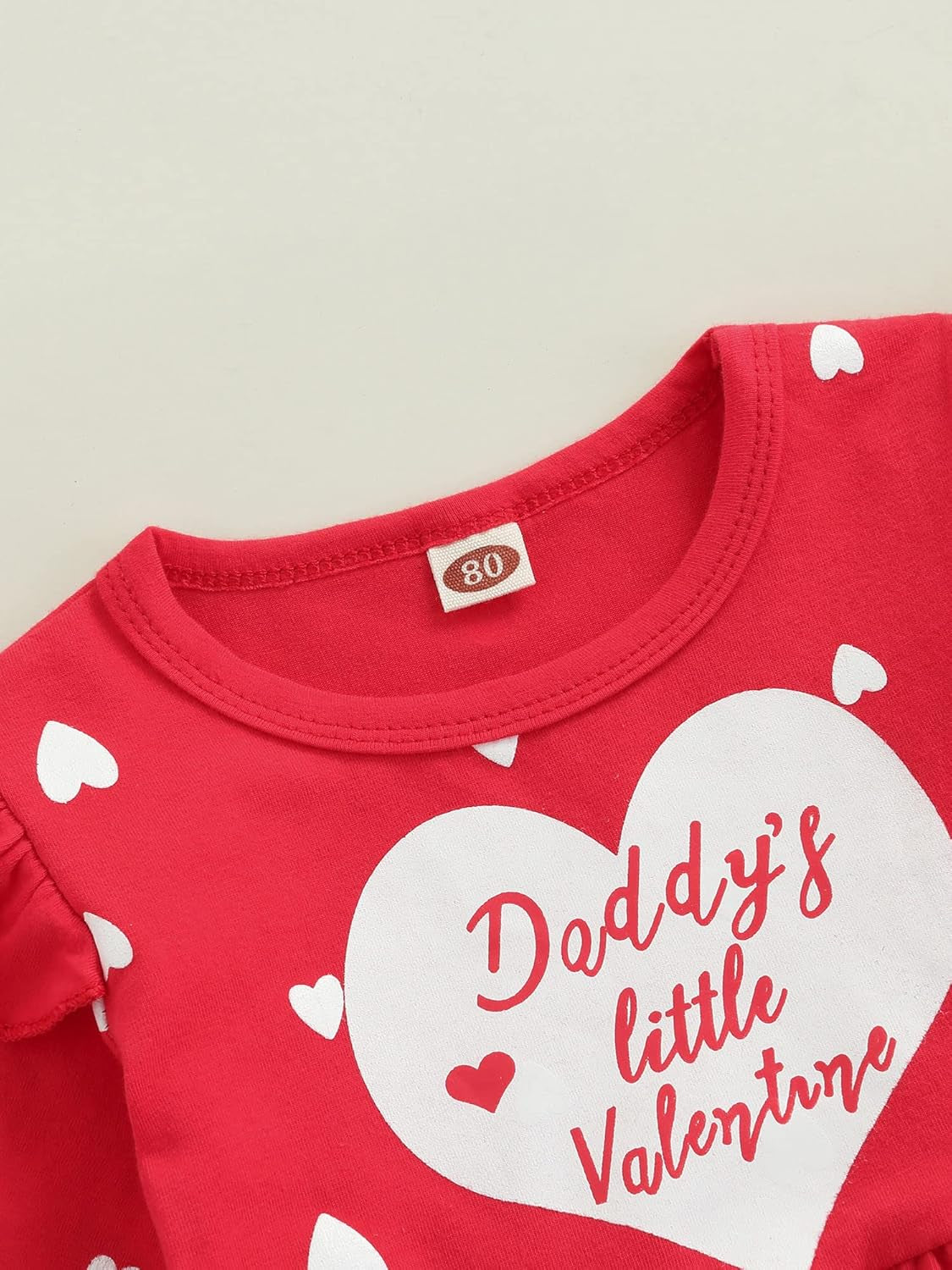 Baby Valentines Day Outfit Girl, Long Sleeve Tulle Tutu Dress Heart Design Sweatshirt Princess Dress Valentines Day Gift (A, 4-5T)