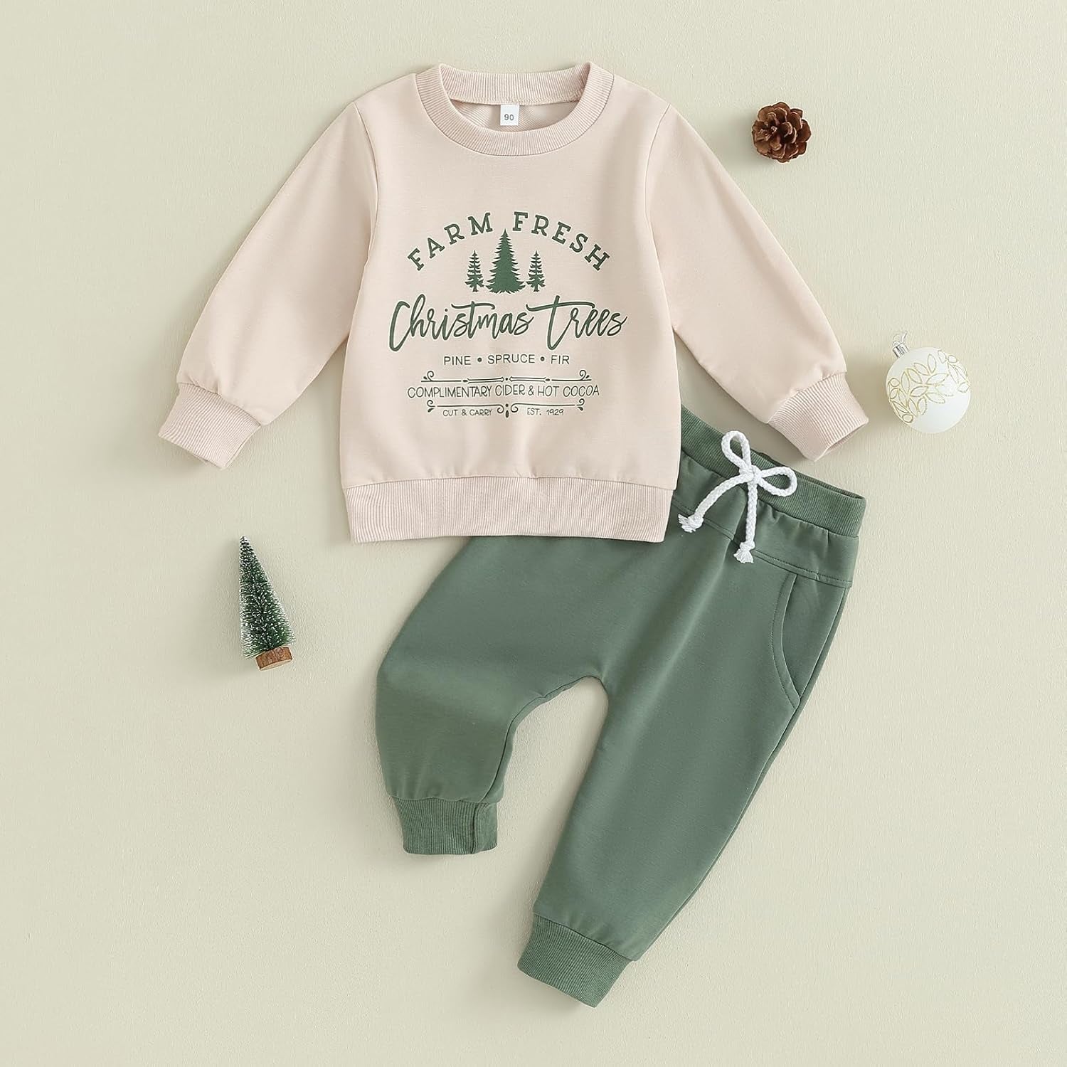 Infant Baby Boy Halloween Outfit Long Funny Pumpkin Shirts Pant Set Toddler Fall Clothes 6 12 18 24 Months 2T