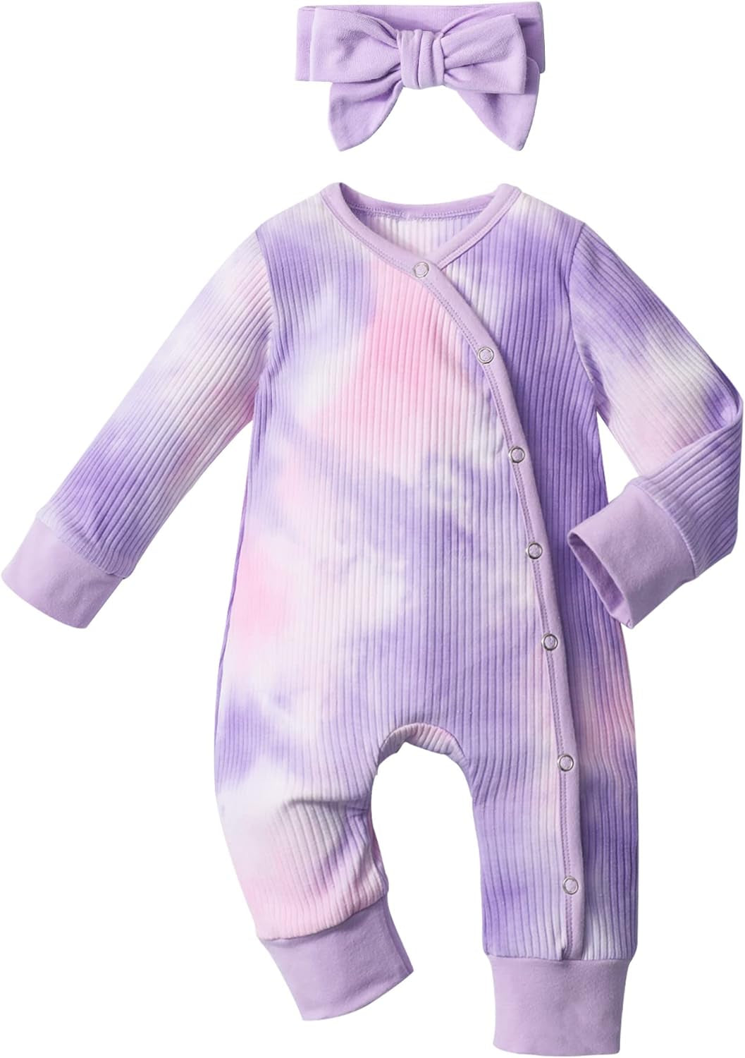 Baby Girl Clothes Cute Floral Infant Newborn Baby Clothes for Girls Letter Print Snap Baby Girl Romper Jumpsuit