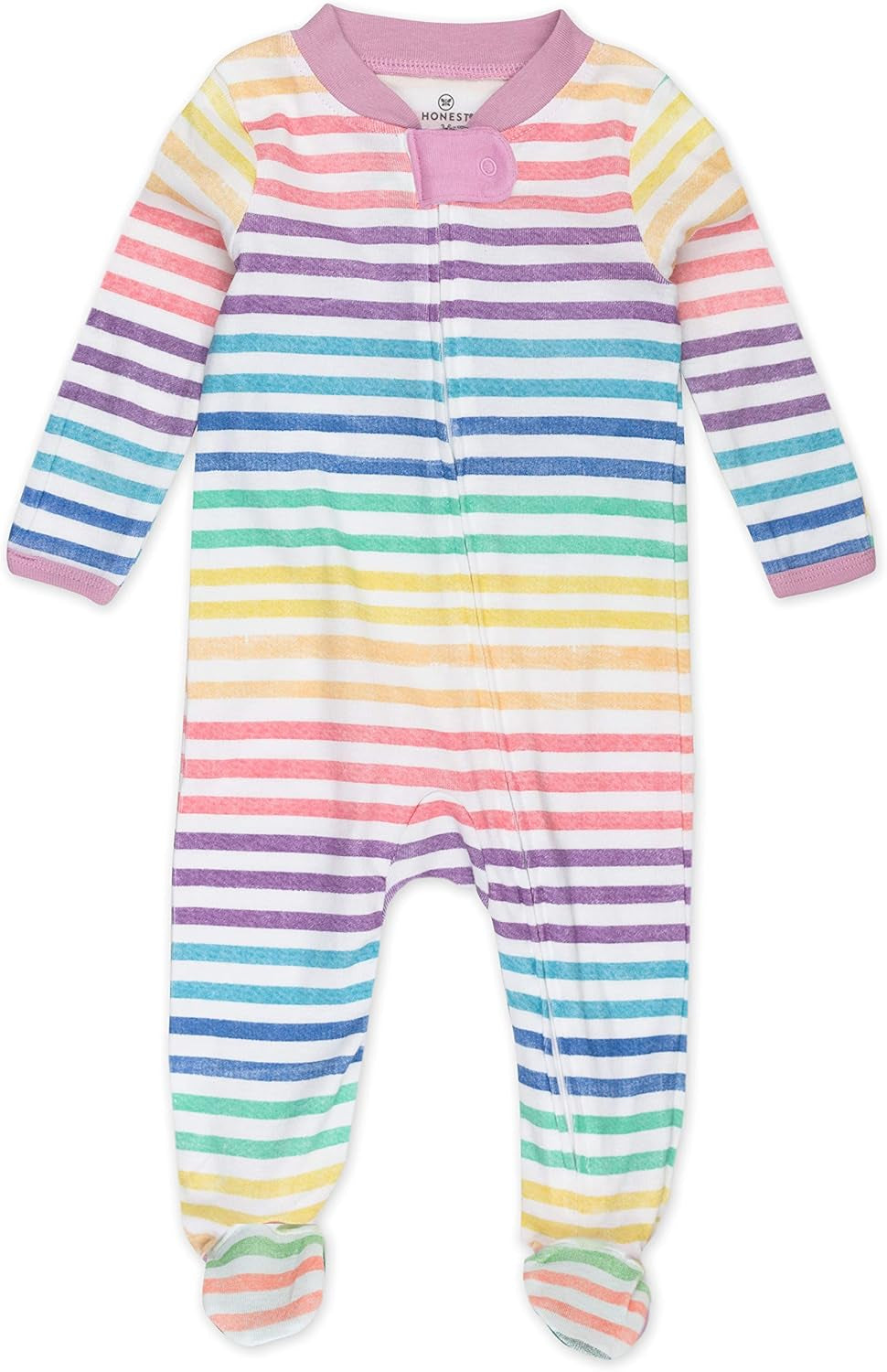 Sleep & Play Footed One-Piece Pajama Sleeper 100% Organic Cotton, Baby Girls