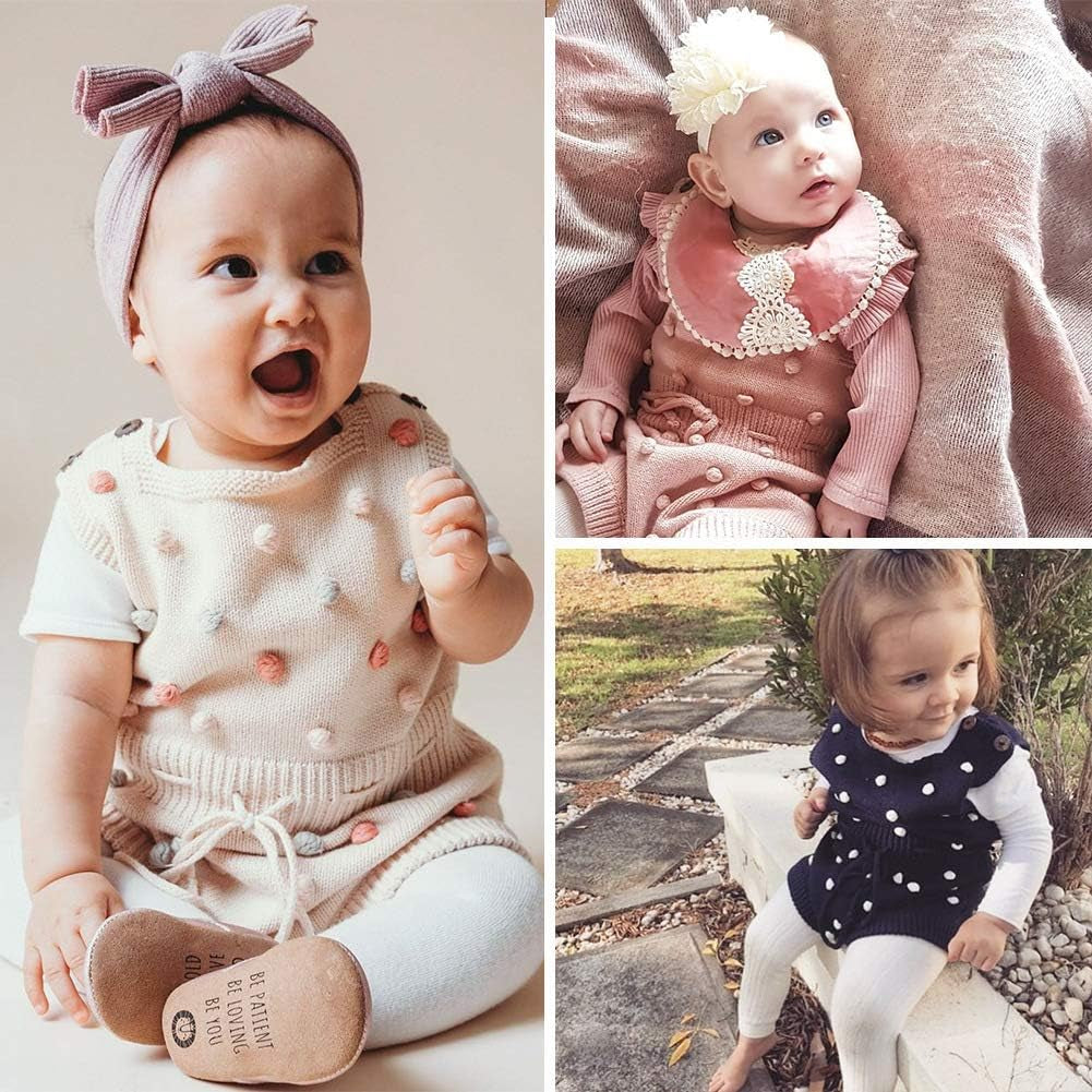 Baby Girl Kint Romper Fall Sleeveless Pompoms Rompers Newborn Little Girl Overall Jumpsuit Outfits