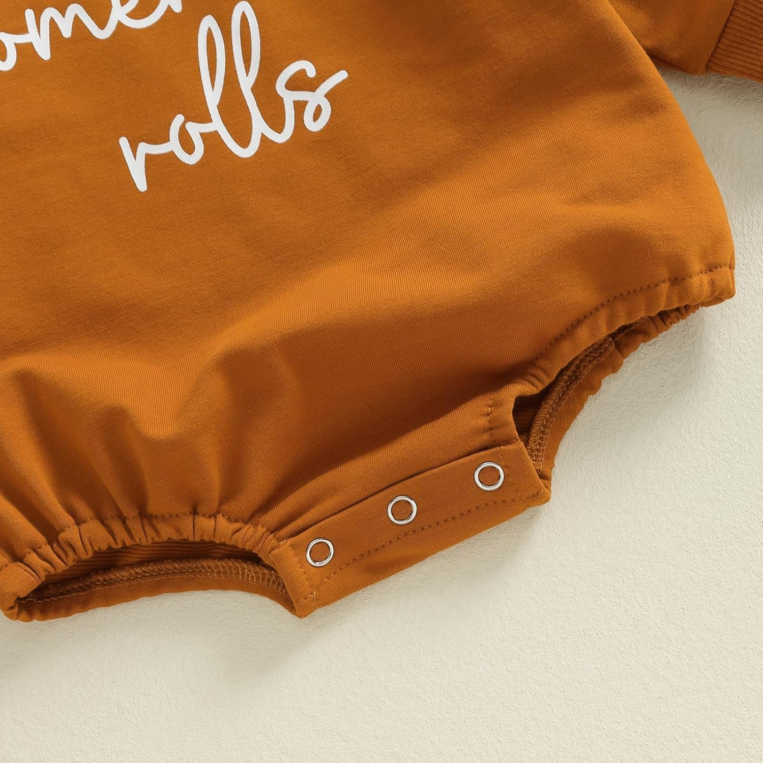 Infant Toddler Baby Boys Girls Thanksgiving Outfit Homemade Rolls Bubble Sweatshirt Romper Bodysuit Fall Clothes
