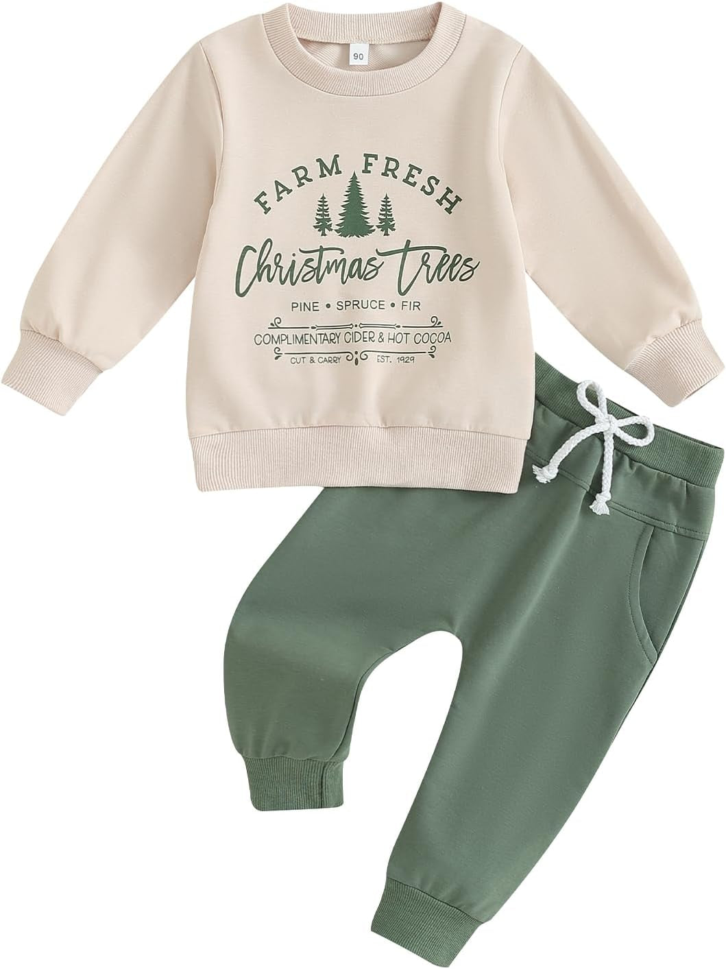 Infant Baby Boy Halloween Outfit Long Funny Pumpkin Shirts Pant Set Toddler Fall Clothes 6 12 18 24 Months 2T