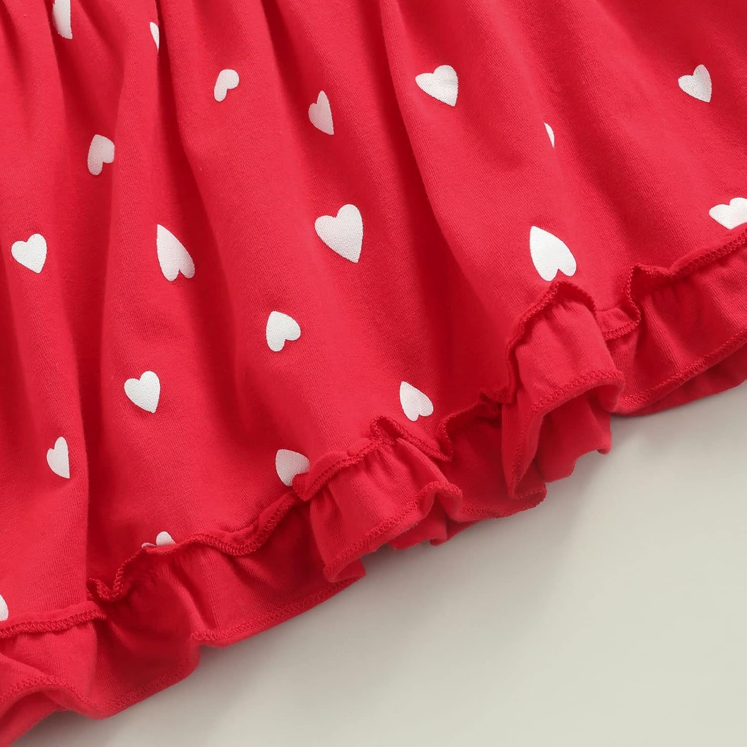 Baby Valentines Day Outfit Girl, Long Sleeve Tulle Tutu Dress Heart Design Sweatshirt Princess Dress Valentines Day Gift (A, 4-5T)
